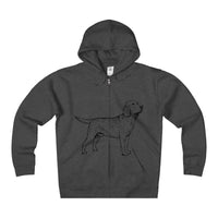 Labrador Retriever Hoodies, Unisex Heavyweight Fleece Zip Hoodie