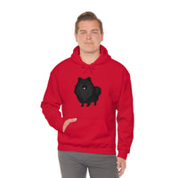 Black Pomeranian Unisex Heavy Blend™ Hooded Sweatshirt, S - 3XL, 6 Colors, Cotton/Polyester, FREE Shipping, Made in USA!!