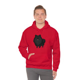 Black Pomeranian Unisex Heavy Blend™ Hooded Sweatshirt, S - 3XL, 6 Colors, Cotton/Polyester, FREE Shipping, Made in USA!!