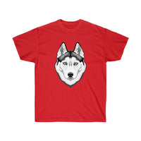 Siberian Husky Unisex Ultra Cotton Tee, 14 Colors, S - 5XL, 100% Cotton, FREE Shipping, Made in the USA!!