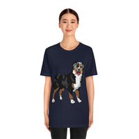 Australian Shepherd Unisex Jersey Short Sleeve Tee, XS-3XL, 14 Colors, Soft Cotton, Light Fabric, FREE Shipping, Made in USA!!