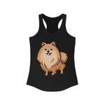 Pomeranian Women's Ideal Racerback Tank, Made in USA