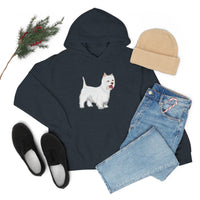 West Highland White Terrier Unisex Heavy Blend™ Hooded Sweatshirt, S - 5XL, Cotton/Polyester, FREE Shipping, Made in USA!!