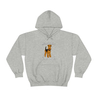 Airedale Terrier Unisex Heavy Blend Hooded Sweatshirt, S - 5XL, 12 Colors, Cotton/Polyester, FREE Shipping, Made in USA!!