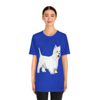 West Highland White Terrier Unisex Jersey Short Sleeve Tee, S - 3XL, Cotton, Light Fabric, FREE Shipping, Made in USA!!