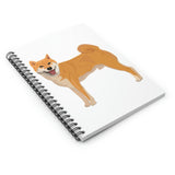 Shiba Inu Spiral Notebook - Ruled Line, 118 Pages, Shopping List, School Notes, Poem/Song Book, FREE Shipping, Made in USA!!