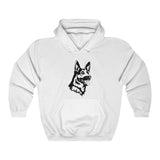 German Shepherd Unisex Heavy Blend Hooded Sweatshirt, S - 5XL, Cotton/Polyester, FREE Shipping, Made in USA!!