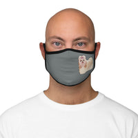 Havanese Fitted Polyester Face Mask, Made in the USA!!