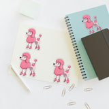 Poodle Sticker Sheets, 2 Image Sizes, 3 Image Surfaces, Water Resistant Vinyl, FREE Shipping, Made in USA!!