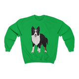 Border Collie Unisex Heavy Blend™ Crewneck Sweatshirt, Cotton/Polyester, Loose Fit, FREE Shipping, Made in the USA!!