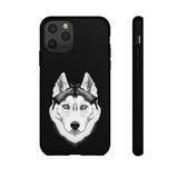 Siberian Husky Tough Cell Phone Cases, 33 Types of Cases, 2 Layer Case, Impact Resistant, FREE Shipping, Made in USA!!