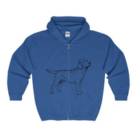 Labrador Retriever Hoodies, Unisex Heavy Blend™ Full Zip Hooded Sweatshirt