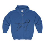 Labrador Retriever Hoodies, Unisex Heavy Blend™ Full Zip Hooded Sweatshirt