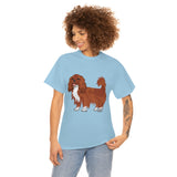 Ruby Cavalier King Charles Spaniel Unisex Heavy Cotton Tee, 12 Colors, S - 5XL, 100% Cotton, FREE Shipping, Made in USA!!