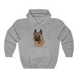 Belgian Malinois Unisex Heavy Blend™ Hooded Sweatshirt