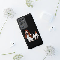 Basset Hound Tough Cases, 33 Sizes, Google, Samsung, iPhone, Matte or Glossy, Impact Resistant, Dual Layer Case, FREE Shipping, Made in USA!!