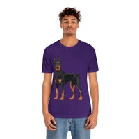 Doberman Pinscher Unisex Jersey Short Sleeve Tee