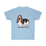 Basset Hound Unisex Ultra Cotton Tee, S - 5XL, 10 Colors, FREE Shipping, Made in USA!!