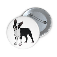 Boston Terrier Custom Pin Buttons