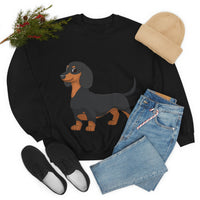 Dachshund Unisex Heavy Blend™ Crewneck Sweatshirt, S - 2XL, 14 Colors, Cotton/Polyester, Medium Fabric, FREE Shipping, Made in USA!!