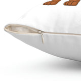 Dachshund Spun Polyester Square Pillow, Polyester, 3 Sizes, FREE Shipping, Made in USA!!