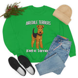 Airedale Terrier Unisex Heavy Blend Crewneck Sweatshirt, S - 3XL, 6 Colors, Loose Fit, FREE Shipping, Made in USA!!