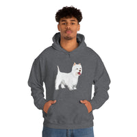 West Highland White Terrier Unisex Heavy Blend™ Hooded Sweatshirt, S - 5XL, Cotton/Polyester, FREE Shipping, Made in USA!!
