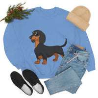 Dachshund Unisex Heavy Blend™ Crewneck Sweatshirt, S - 2XL, 14 Colors, Cotton/Polyester, Medium Fabric, FREE Shipping, Made in USA!!