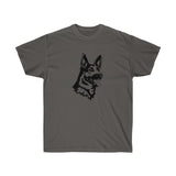 German Shepherd Unisex Ultra Cotton Tee, S - 3 XL, 12 Colors, 100% Cotton, Light Fabric, FREE Shipping, Made in USA!!