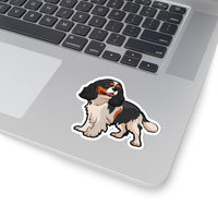 Tricolor Cavalier King Charles Spaniel Kiss-Cut Stickers