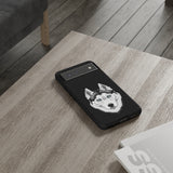 Siberian Husky Tough Cell Phone Cases, 33 Types of Cases, 2 Layer Case, Impact Resistant, FREE Shipping, Made in USA!!