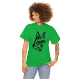 German Shepherd Unisex Heavy Cotton Tee, S - 5XL, 100% Cotton, Light Fabric, 8 Colors, FREE Shipping, Made in USA!!