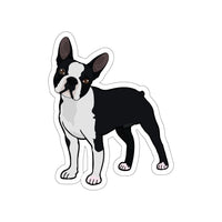 Boston Terrier Die-Cut Stickers, Water Resistant Vinyl, 5 Sizes, Matte Finish, Indoor/Outdoor, FREE Shipping, Made in USA!!