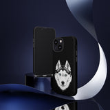 Siberian Husky Tough Cell Phone Cases, 33 Types of Cases, 2 Layer Case, Impact Resistant, FREE Shipping, Made in USA!!