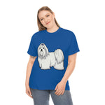 Maltese Unisex Heavy Cotton Tee, S - 5XL, 12 Colors, 100% Cotton, Medium Fabric, FREE Shipping, Made in USA!!