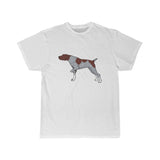 German Shorthaired Pointer Men's Short Sleeve Tee, 100% Cotton, Light Fabric, FREE Shipping, Made in USA!!