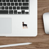 Doberman Pinscher Die-Cut Stickers, Water Resistant Vinyl, 5 Sizes, Matte Finish, Indoor/Outdoor, FREE Shipping, Made in USA!!