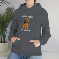 Airedale Terrier Unisex Heavy Blend Hooded Sweatshirt, S - 5XL, 12 Colors, Cotton/Polyester, FREE Shipping, Made in USA!!