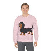 Dachshund Unisex Heavy Blend™ Crewneck Sweatshirt, S - 2XL, 14 Colors, Cotton/Polyester, Medium Fabric, FREE Shipping, Made in USA!!