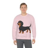 Dachshund Unisex Heavy Blend™ Crewneck Sweatshirt, S - 2XL, 14 Colors, Cotton/Polyester, Medium Fabric, FREE Shipping, Made in USA!!