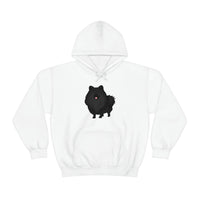 Black Pomeranian Unisex Heavy Blend™ Hooded Sweatshirt, S - 3XL, 6 Colors, Cotton/Polyester, FREE Shipping, Made in USA!!