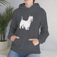 West Highland White Terrier Unisex Heavy Blend™ Hooded Sweatshirt, S - 5XL, Cotton/Polyester, FREE Shipping, Made in USA!!