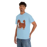 Ruby Cavalier King Charles Spaniel Unisex Heavy Cotton Tee, 12 Colors, S - 5XL, 100% Cotton, FREE Shipping, Made in USA!!