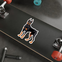 Doberman Pinscher Die-Cut Stickers, Water Resistant Vinyl, 5 Sizes, Matte Finish, Indoor/Outdoor, FREE Shipping, Made in USA!!