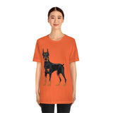 Doberman Pinscher Unisex Jersey Short Sleeve Tee