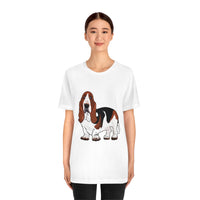 Basset Hound Unisex Jersey Short Sleeve Tee, XS - 3XL, 14 Colors, FREE Shipping, Made in USA!!