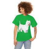 West Highland White Terrier Unisex Heavy Cotton Tee, S - 5XL, Cotton, FREE Shipping, Made in USA!!