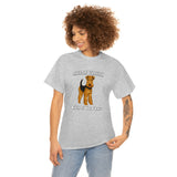 Airedale Terrier Unisex Heavy Cotton Tee, S - 5XL, 14 Colors, Light Fabric, FREE Shipping, Made in USA!!