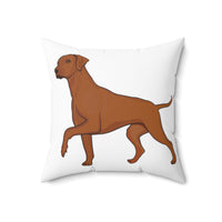 Rhodesian Ridgeback Spun Polyester Square Pillow, Double Sided Print, Polyester Cover and Pillow, FREE Shipping, Made in USA!!