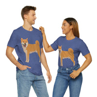 Shiba Inu Unisex Jersey Short Sleeve Tee, S - 3XL, 16 Colors, 100% Cotton, Light Fabric, FREE Shipping, Made in USA!!